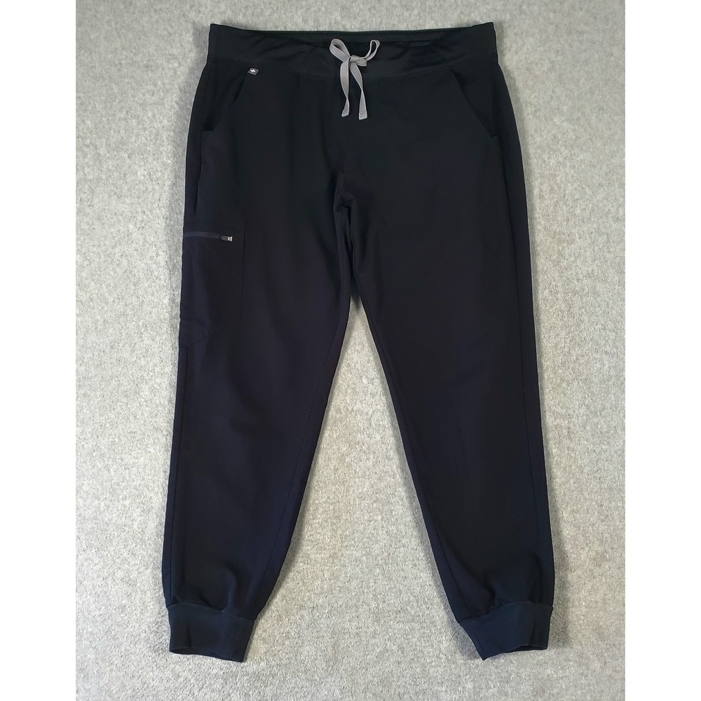 Figs Zamora Jogger Scrub Pants Womens XL Black Technical Collection W18SW2095